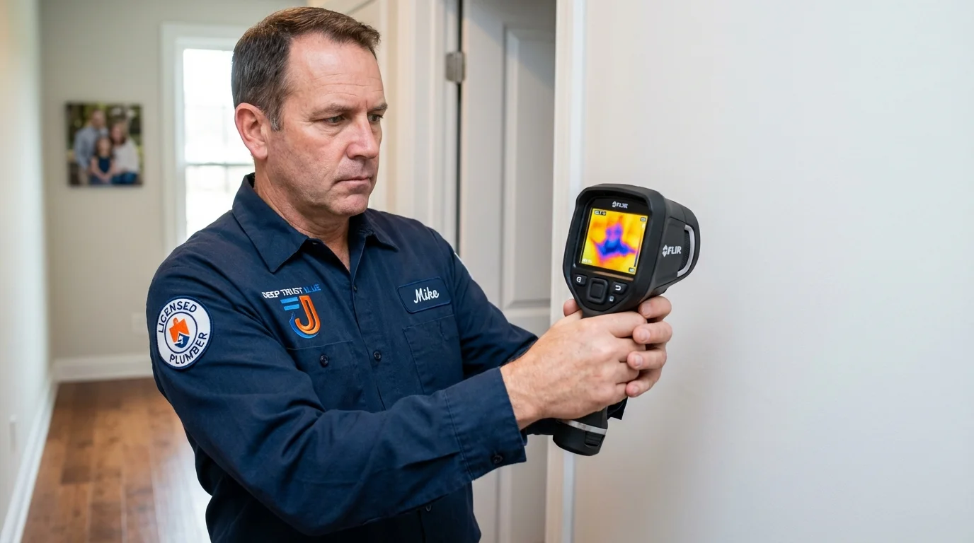 Thermal imaging leak detection by Johns Plumbing LLC in Piketon
